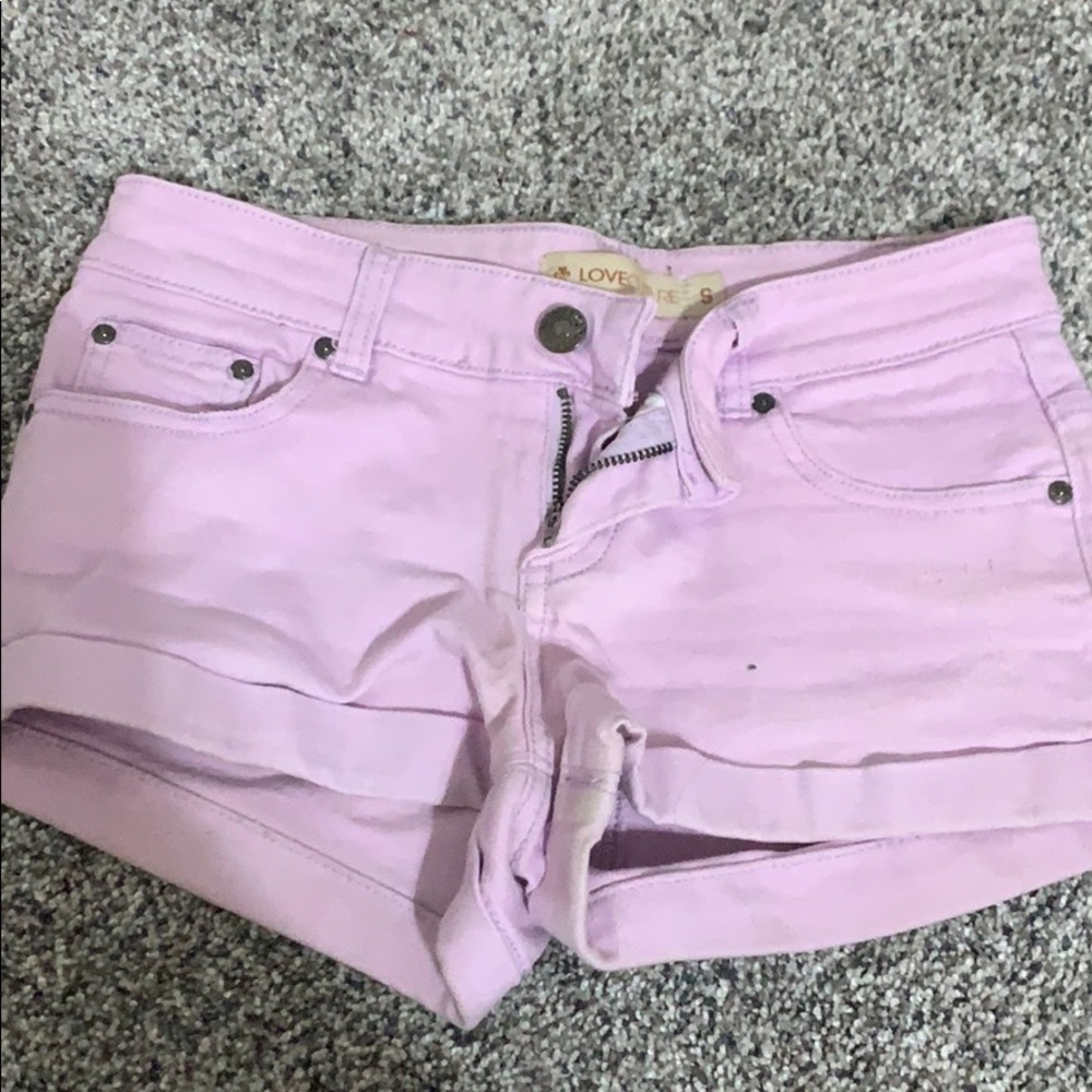Light purple shorts